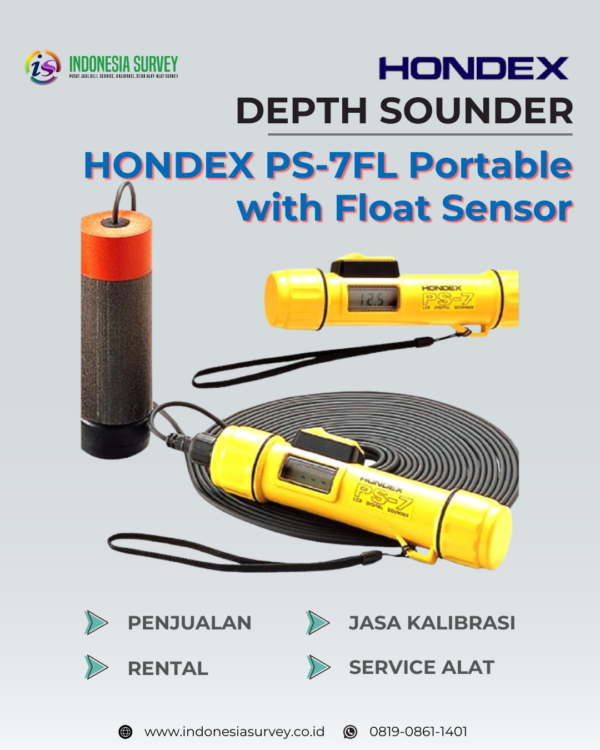 HONDEX PS-7FL Portable Depth Sounder with Float Sensor